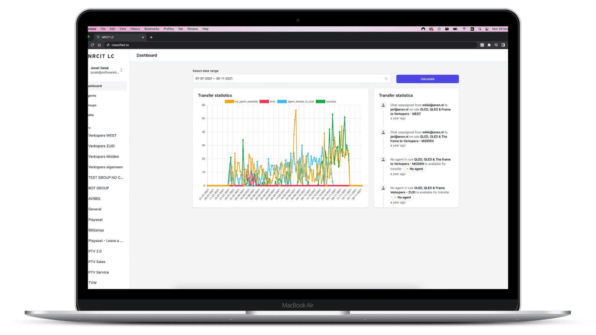 De webapplicatie nrcit lc